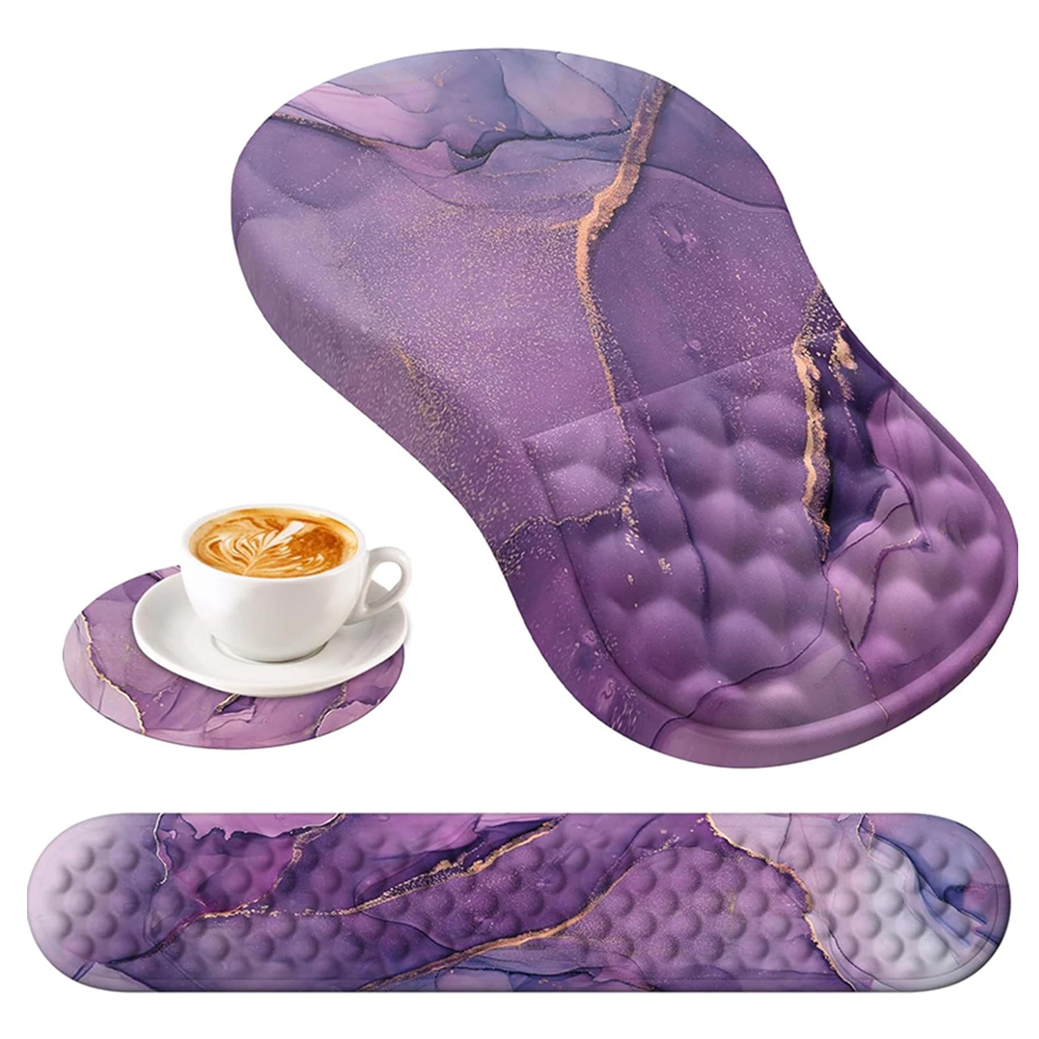 Wrist Mouse Pad Ergonomic Mice Pad Memory Foam Wrist Rest Support Pain Relief