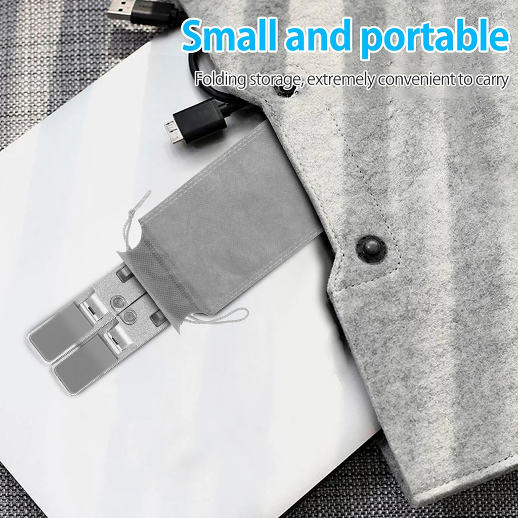 Adjustable Laptop Stand, Laptop Holder Riser, Computer Tablet Stand, 6 Angles Adjustable Aluminum Ergonomic Foldable Desktop Holder, Ventilated Cooling Notebook Stand for 10-15.6” Laptoptablet
