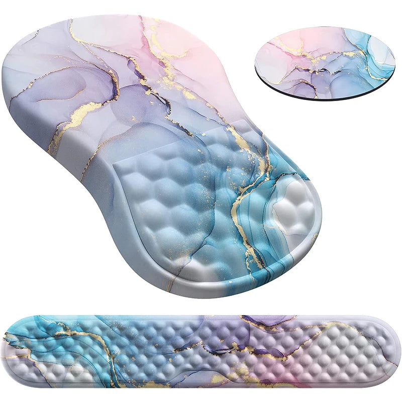 Wrist Mouse Pad Ergonomic Mice Pad Memory Foam Wrist Rest Support Pain Relief