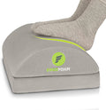 Foot Rest for under Desk at Work - Chiropractor Endorsed 2In1 Adjustable Premium under Desk Footrest - Ergonomic Desk Foot Rest with High-Density Compression-Resistant Velvet Soft Foam (Grey)