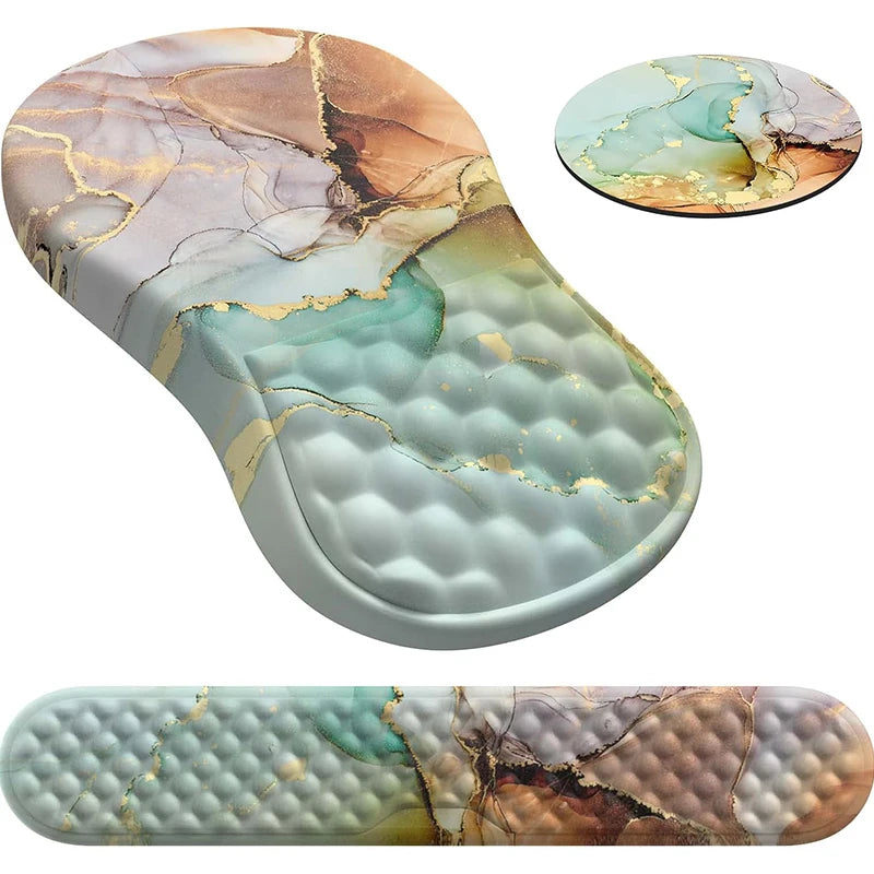 Wrist Mouse Pad Ergonomic Mice Pad Memory Foam Wrist Rest Support Pain Relief