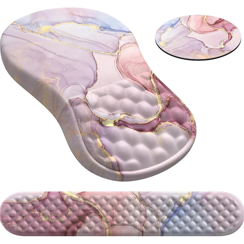 Wrist Mouse Pad Ergonomic Mice Pad Memory Foam Wrist Rest Support Pain Relief